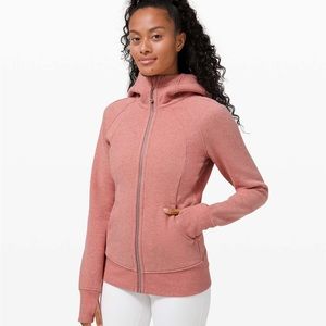 Lululemon Light Cotton Fleece Scuba Sz 16 Heathered Brier Rose
